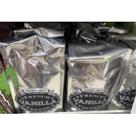 Trader Joe's 2 Packs Trader Joe's French Vanilla Ground Coffee Medium Dark Roast 14 OZ Each