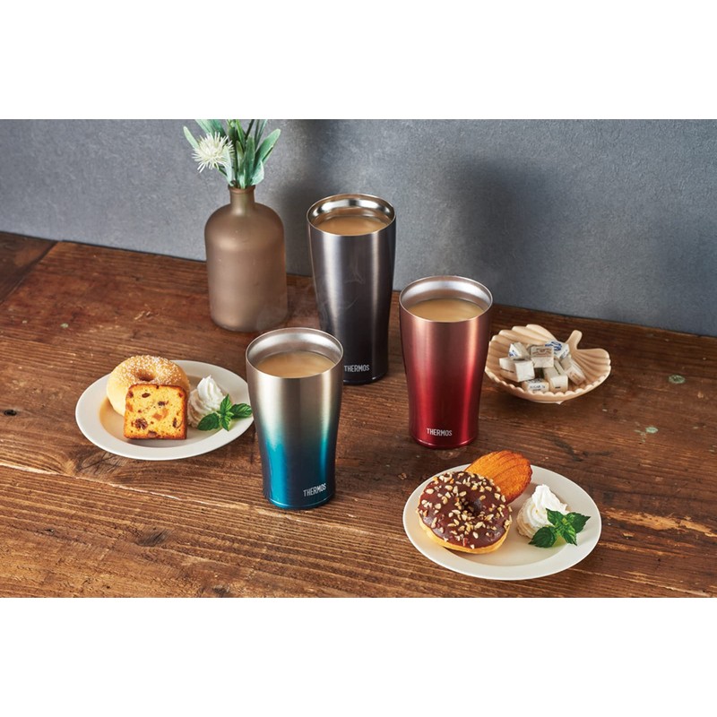 Thermos JDE-421LTD BK-G Vacuum Insulated Tumbler, 14.2 fl oz (420