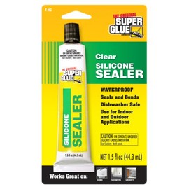 Super Glue - Silicone Sealer - Clear - (Pack of 12)