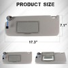 PEVAST Left & Right Sun Visor with Upgraded Bright LED