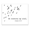 Psalms 23:3"He Restores My Soul." Bible Verse Wall Print- Unframed