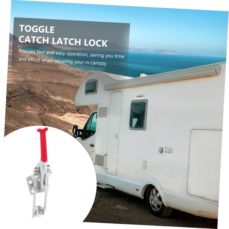 DOITOOL Adjustable Metal Toggle Hasp Clamp for Rv and Camper