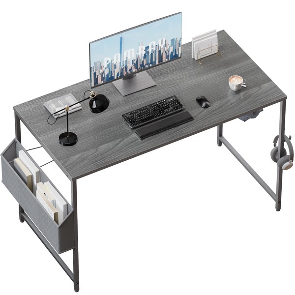Pamray 47 Inch Computer Desk for Small Spaces with Storage