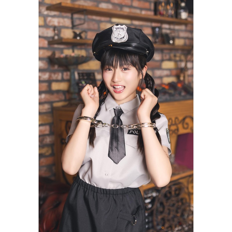 Clear Stone Coscheu! Greyish Police Kids Junior Girls 150cm Gray