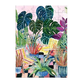 Galison Potted – All Occasion Botanical Greeting and Jigsaw Puzzle Card Includes Color Coordinated Envelope and Sticker Seal