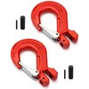 QWORK Clevis Slip Hook with Latch, 2 Pack, 1/2", 6940