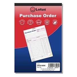 Duplicate Purchase Order Book | 2-Part Purchase Order Book Duplicate | A5 (143 x 210mm) - DNCR-8006