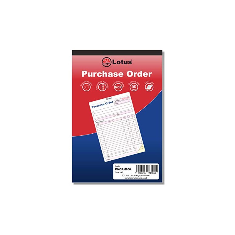 Duplicate Purchase Order Book | 2-Part Purchase Order Book Duplicate
