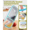 2Pack Stainless Steel Snack Containers for Kids Adults, Reusable 2