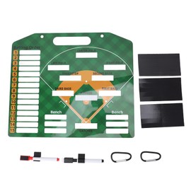 Baseball Coaching Board Professional Double Sided Reusable Dry Erase Baseball Lineup Board Magnetic Baseball Clipboard for Coach