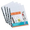 Oxford 20 x A4 Clear Document Wallets with Black Hole