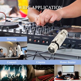 Voluty Tek Dual XLR Female Adapter 3 Pin XLR Female Coupler for Audio Cable or PA System