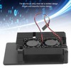 Aluminum Case with Dual Fan Cooling Shell for Raspberry Pi