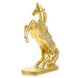 MAGICLULU Resin Sculpture Decor Creative Steed Figurine for Console Table Decoration Unique Present Idea for Horse Lovers Eye Catching Ornament for Living