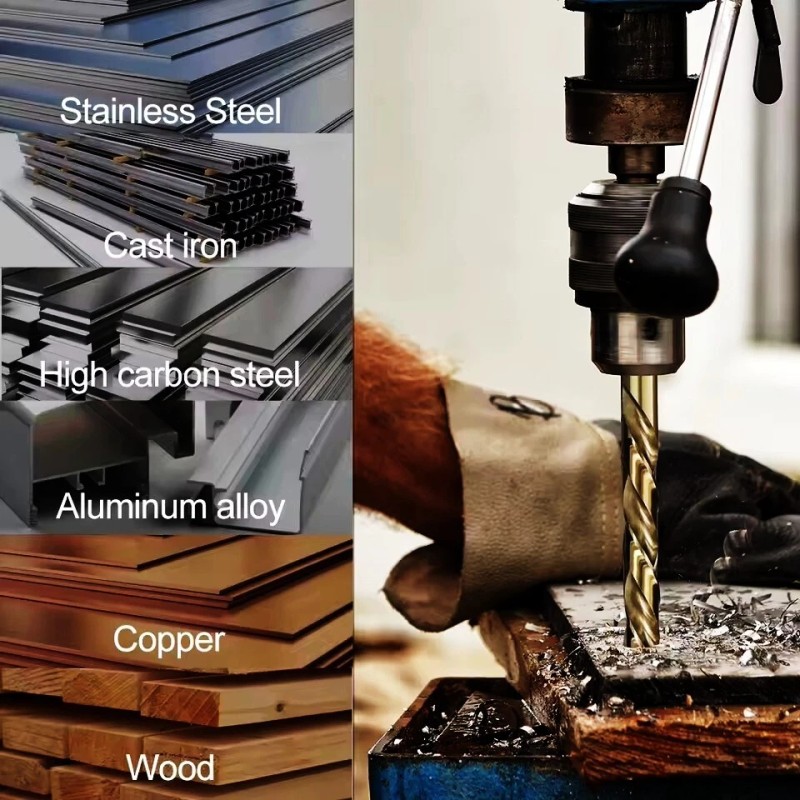 HF Cobalt Drill Bit Set Aircraft Extension 9/64" x 6"