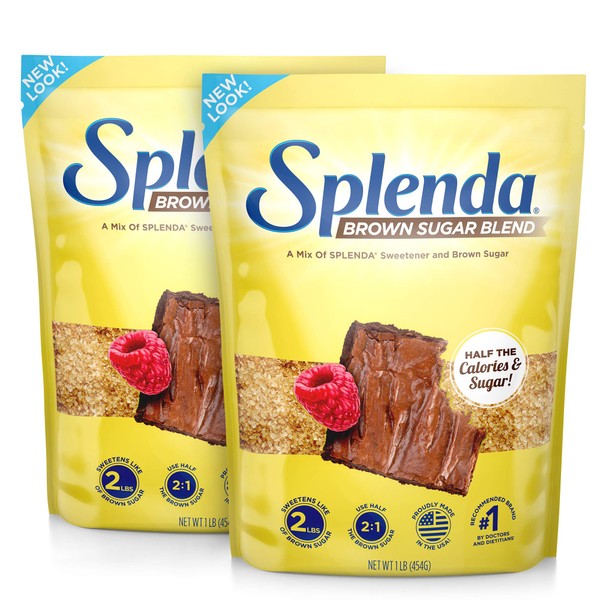 Splenda Brown Sugar Blend, 1 Pound (Pack of 2)