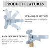 WellMade 1-3/8" Flat Back Wall Mount Chain Link Fork Latch
