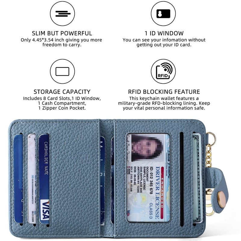 YUYULA Wallet for Women RFID Blocking Slim Bifold Credit Card