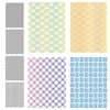 INFUNLY 4 Sheets Background Hot Foil Plate Metal Plaid Mica