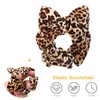 Baluue 6pcs Leopard Scrunchies for Women Ponytail Holders Hair Ties