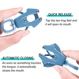 GEIT 2/4/5/6FT Dog Leash, Heavy Duty Rope Leashes, Reflective Nylon Pet Lead with Aluminum Quick Release/Locking Tactical Frog Clip for Small Medium and Large Dogs, Blue, 1/2 inch