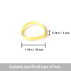Clear Elastic Hair Rubber Bands,1000PCS Mini Small Clear Ponytail Elastics