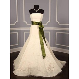 IHKFILAN Double Faced Satin Ribbon 5/8Inch x 50Yards Double Sided Solid Polyester Ribbon for Gift Wrapping Party Hair Braids Bow Decoration Floral Arrangement Craft Supplies, Moss