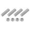 sourcing map 1/2"-13 Fully All Threaded Rod, 4Pcs 304 Stainless