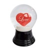 Real Glass Snow Globe - Almost Like Snow - Love