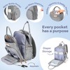 RUVALINO Diaper Bag Backpack-Multifunction Travel Baby Diaper Bag with Changing