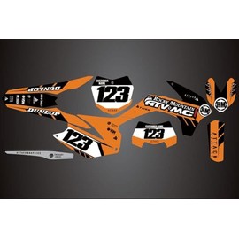 Attack Graphics Custom Renegade Complete Bike Graphics Kit for KTM 300 XC-W Six Days 2015