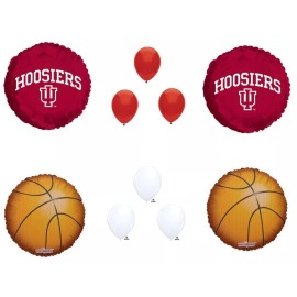 Unbranded 10 BALLOONS INDIANA HOOSIERS party alumni graduation favors reunion BASKETBALL