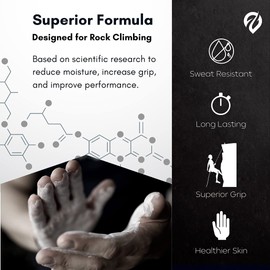 EVMT Brands Liquid Chalk, Mess-Free Rock Climbing Chalk. Sweat-Resistant and Long Lasting for Stronger Grip and Better Climbing Performance. Chalk in a Bottle for Men and Women.