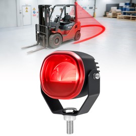 HSYFUNA Forklift Arc Safety Light, LED Warning Lamp Red Line Projection, Aluminum Housing, Stainless Steel Bracket, for Industrial Truck, Lift Truck, AGV, Warehouse, Logistics