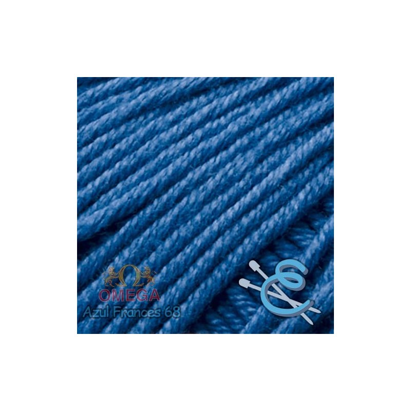 Hilaza Armonía Omega, bola de 100 gramos (Azul francés)