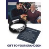Bandmax to My Grandson Gift Infinity Love Knot Leather Cuff