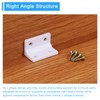 sourcing map 8Pcs 90 Degree Plastic Corner Braces, 22x38x22mm Nylon
