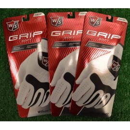 Wilson 3 Wilson Grip Soft Men's Golf Gloves - LH Cadet -Large