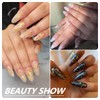MEILINDS Gold Nail Studs Gems Sparkle Rhinestones Metal Rivets Charms