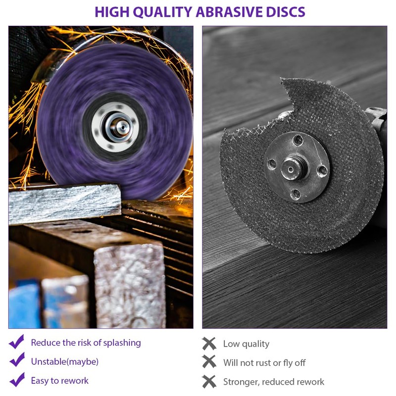 Adiwo CSD Sanding Disc, 4 Pieces Diameter 115 mm Cleaning