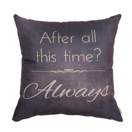 Fjfz Retro Vintage After All This Time Always Motivational Sign Inspirational Quote Cotton Linen Home Decorative Throw Pillow Case Cushion Cover for Sofa Couch, Gray Brown,18" x 18"