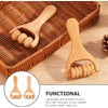 PXLAATY 2 Pcs Wooden Hand Roller Massager Back Massage Roller