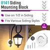 2 Sets 8141 Siding Mounting Blocks, Vinyl Outdoor Mounting Plate
