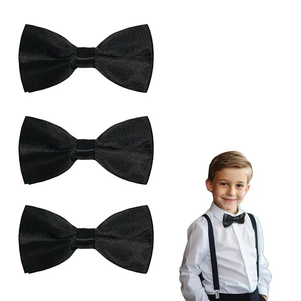 GETFACAI 3 PCS Kids Bow Tie, Boys Bow Tie, Bow