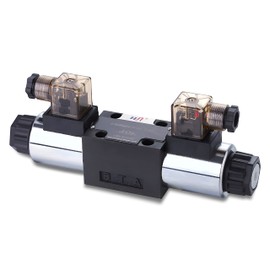 Directional Control Valve, 4W Replacement Hydraulic Directional Control Solenoid Valve (Size 6, 12V DC, E Spool)