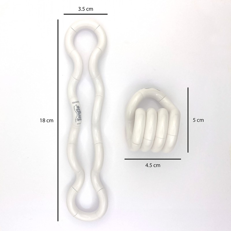Tangle Jr. Solid White - Genuine Fidget - Fidget Toy