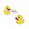 Yellow Duck Earrings - Sterling Silver