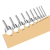 sourcing map Half-Round Leather Cutter Punch Set 5mm-50mm Strap End