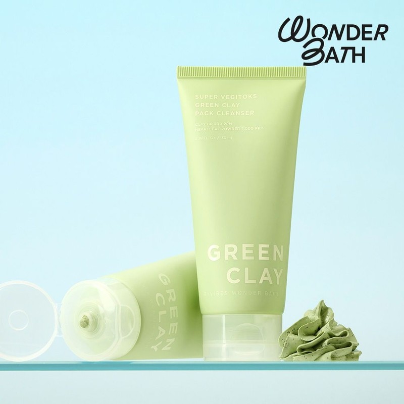 Wonder Bath [2PACK] Wonder Bath Super Vegitox Green Clay Pack