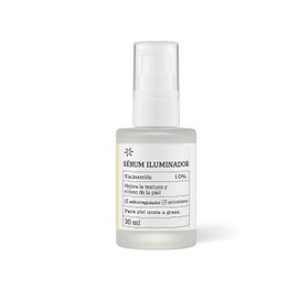 Sérum Iluminador Facial con Niacinamida 10%, Mejora Textura y Tono de Piel, Seborregulador, Antioxidante, para Piel Mixta a Grasa, 30 ml